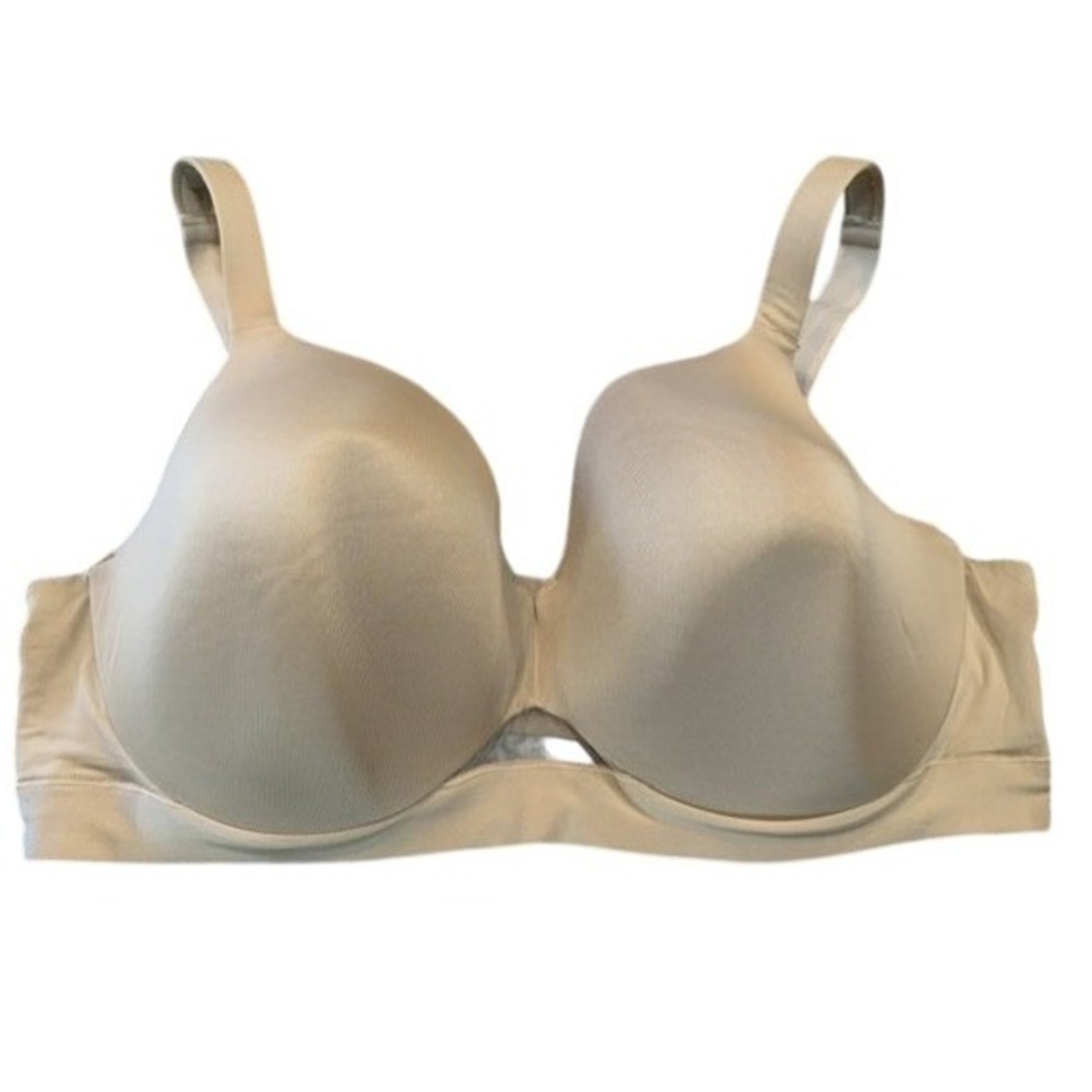 Lane Bryant Cacique 42DD Nude Beige Lightly Lined Full Coverage Underwire Bra